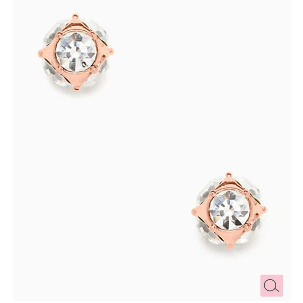 Kate Spade Lady Marmalade Rose Gold Stud Earrings